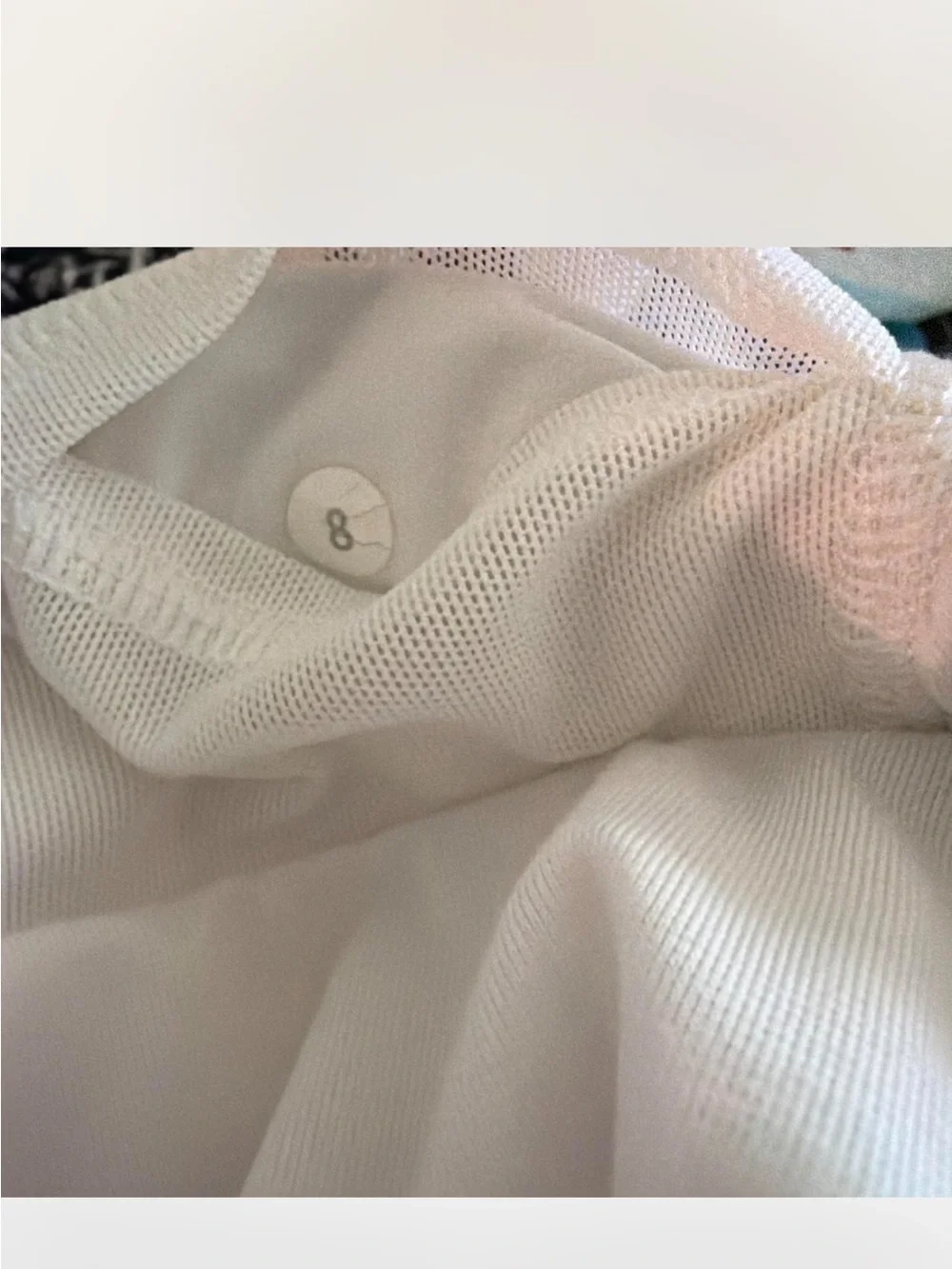 Vintage 2009 Lululemon sz 8 skirt skort white side ruche y2k retro athleisure